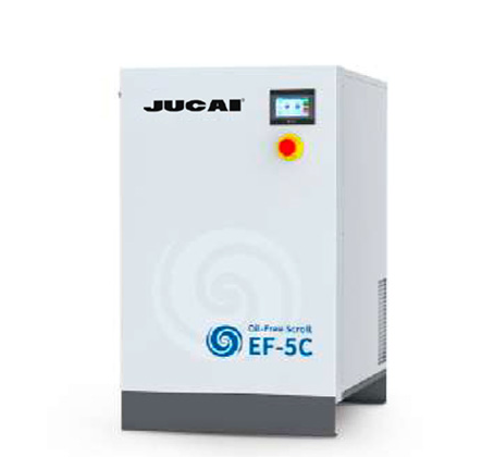 4kW 0.4m3/min Oil-free scroll air compressor EF-5C Silent food and beverage medical laboratory air compressor